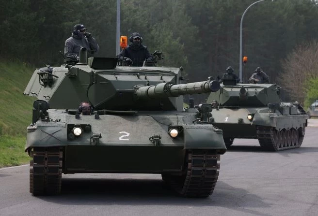 Xe tăng chủ lực Leopard 1A5 (Ảnh: Getty).