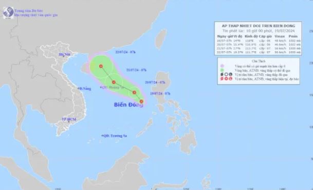 Áp thấp nhiệt đới trên Biển Đông, các địa phương sẵn sàng ứng phó