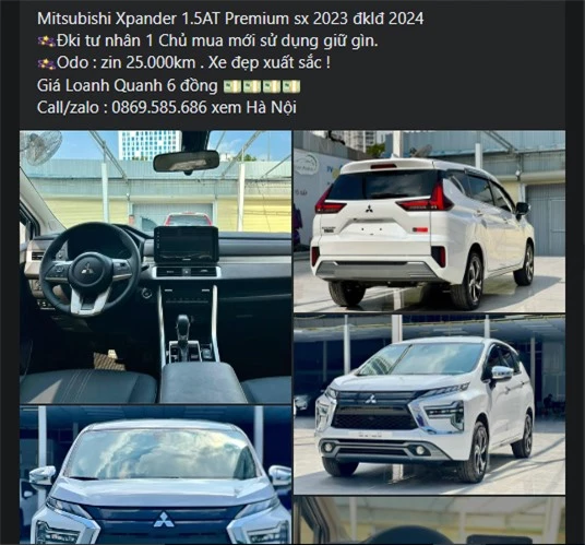 Lăn bánh chưa đầy 1 năm, Mitsubishi Xpander 2023 rao bán lại với giá khó tin 501188