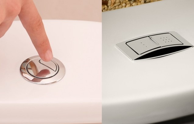 Vì sao bồn cầu nào cũng có hai nút bấm lớn nhỏ?