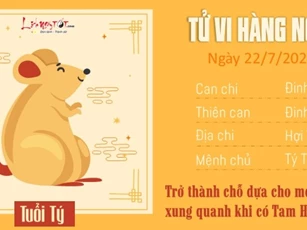 Tử vi thứ 2 hàng ngày 22/7/2024 của 12 con giáp: Ngọ xấu tính, Dậu thành công