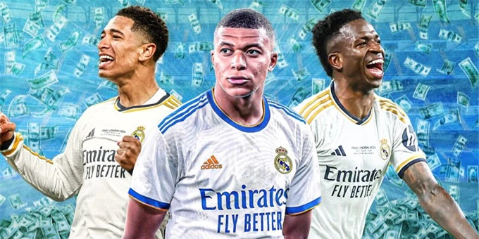 Mbappe hiện nhận lương cao nhất tại Real, vượt mặt cả Bellingham và Vinicius