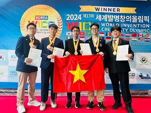 Nhóm học sinh Hà Nội giành Huy chương Vàng tại Olympic Phát minh và sáng chế thế giới (WICO) 2024
