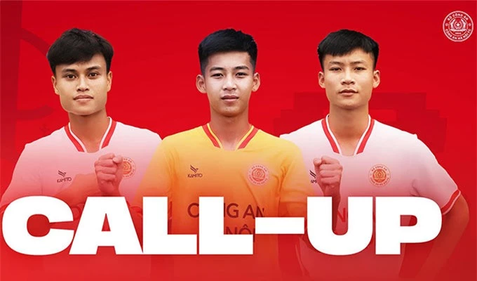 HLV Polking đôn 3 cầu thủ trẻ lứa U21 lên đội 1 CAHN 