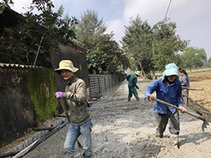 Vượt khó xây dựng nông thôn mới nâng cao ở xã thuần nông Nghi Thịnh