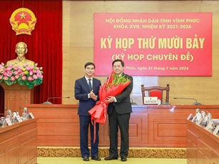 Ông Trần Duy Đông giữ chức Chủ tịch UBND tỉnh Vĩnh Phúc