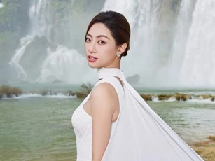 Kỷ niệm 5 năm đăng quang Miss World Vietnam 2019, Lương Thùy Linh thực hiện bộ ảnh tại Cao Bằng