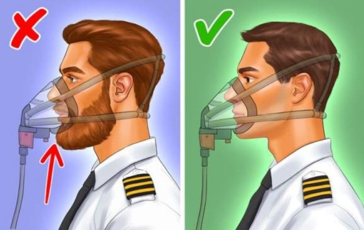 Bạn có biết lý do tại sao phi công không được để râu?