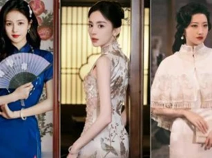 Với vòng mông trái đào và vòng eo con kiến, dù quấn 'bao tải' cũng vẫn đẹp! 8 nữ thần sườn xám này còn có khí chất nổi bật hơn khuôn mặt