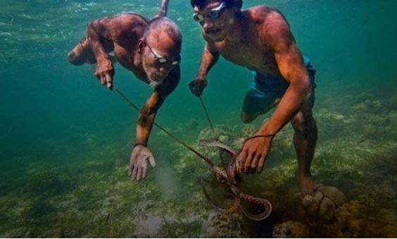 Kì lạ bộ tộc chọc thủng màng nhĩ từ bé để có khả năng bơi lặn như ‘người cá’