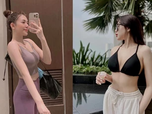Bạn gái Phan Tuấn Tài khoe thân hình quyến rũ với bikini mỏng manh