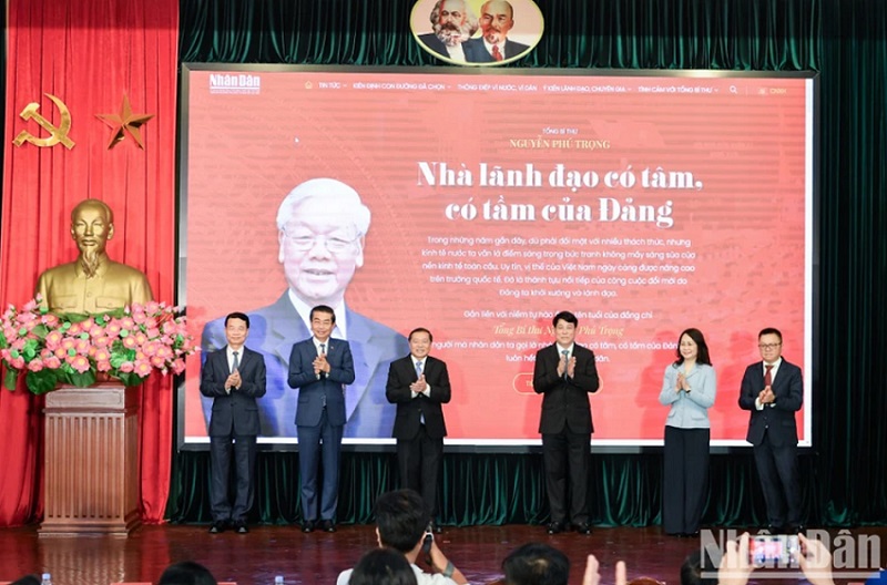 Khai trương Trang thông tin đặc biệt 'Tổng Bí thư Nguyễn Phú Trọng - Nhà lãnh đạo có tâm, có tầm của Đảng'