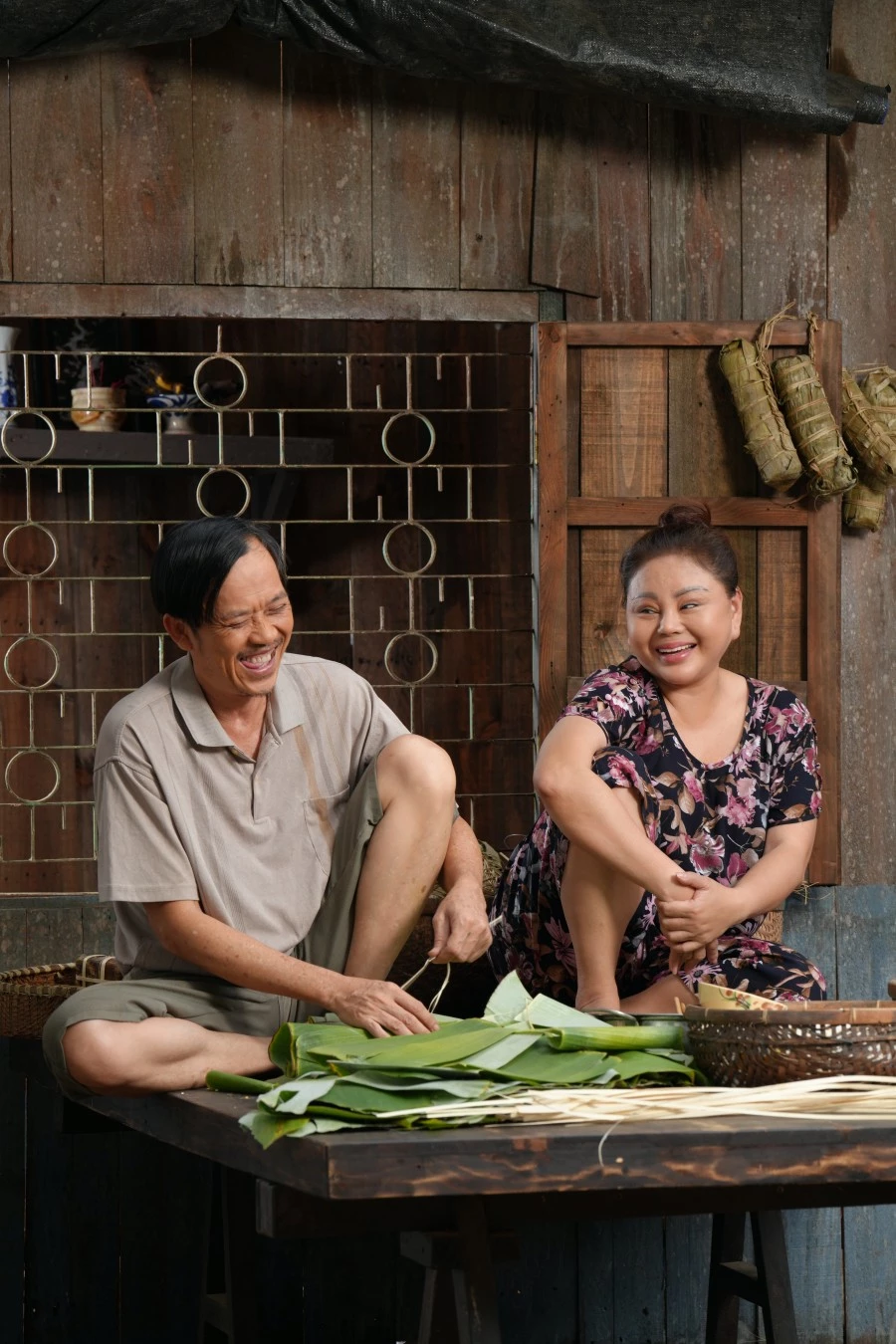 Nghệ sĩ Hoài Linh và diễn viên Lê Giang trong phim