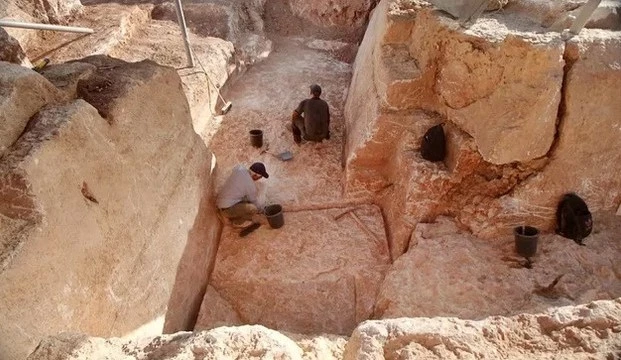 Những viên đá xây dựng khổng lồ được sử dụng để xây Đền thờ thứ hai ở Jerusalem. (Ảnh: Cơ quan Cổ vật Israel).