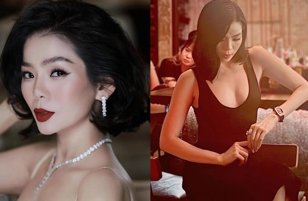 Lệ Quyên diện áo khoét sâu khoe vóc dáng gợi cảm