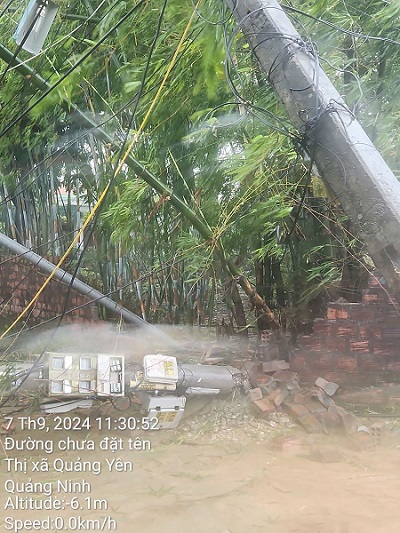 Bão số 3 làm ảnh hưởng nghiêm trọng đến việc cung ứng điện tại nhiều địa phương