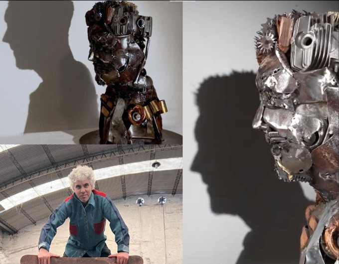 Tượng Messi được làm bằng rác thải