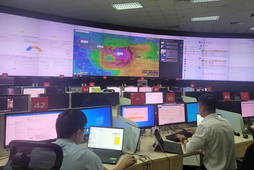 Nhà mạng ứng dụng công nghệ phát hiện sự cố tự động, kịp thời ứng phó giữa bão Yagi