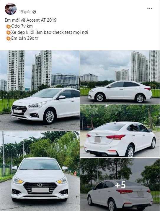 Hyundai Accent số tự động 2019 rao bán chưa đầy 400 triệu đồng sau 5 năm lăn bánh 526300