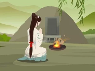 Ngày xưa thường có cảnh con cái bán mình để chôn cha, sao không tự đào hố mà chôn?