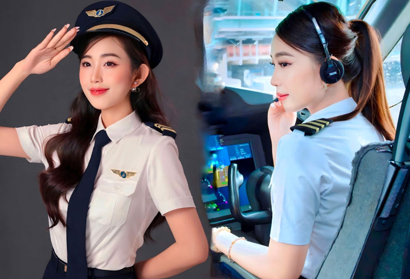 Nữ cơ phó 24 tuổi xinh đẹp, thành công chinh phục máy bay phản lực Embraer