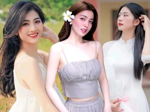 Vẻ đẹp khó rời mắt của 3 hot girl Thái Nguyên nổi tiếng trên mạng