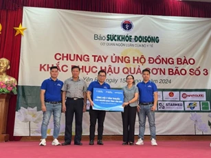 Hàng tấn thuốc hỗ trợ các tỉnh miền Bắc bị ảnh hưởng bởi bão lũ