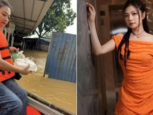 Chân dung nữ diễn viên nổi tiếng đến 'tâm lũ' hỗ trợ người dân