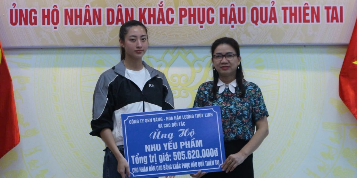 Hoa hậu Lương Thùy Linh nhận bảo trợ cho 2 em bé mất cả cha lẫn mẹ ở Cao Bằng