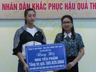 Hoa hậu Lương Thùy Linh nhận bảo trợ cho 2 em bé mất cả cha lẫn mẹ ở Cao Bằng