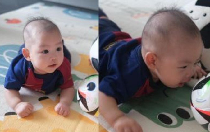 Doãn Hải My tiết lộ quý tử có tố chất làm cầu thủ giống bố, muôn vàn biểu cảm đáng yêu gây sốt