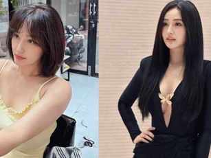 Hình ảnh Mai Phương Thúy lần đầu cắt tóc ngắn khiến Quốc Trường cùng dàn sao trầm trồ