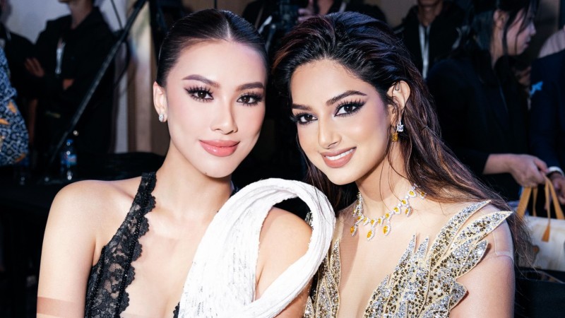 Á hậu Kim Duyên đọ sắc cùng Miss Universe 2021 - Harnaaz Sandhu