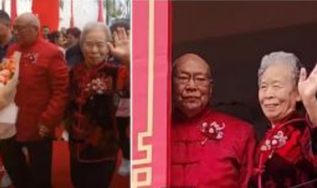 Cụ ông 86 tuổi kết hôn với mối tình đầu, đám cưới cực hoành tráng, lý do chia tay năm xưa được hé lộ khiến ai cũng cảm thán