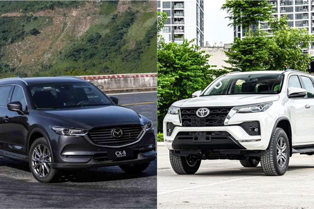 Toyota Fortuner và Mazda CX-8: Siêu phẩm nào sẽ thống trị phân khúc?