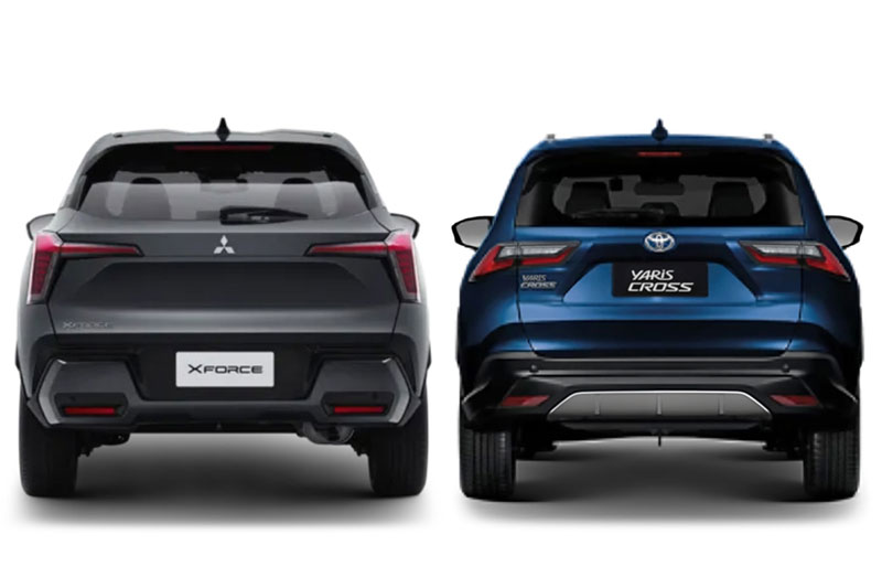 So sánh Mitsubishi Xforce với Toyota Yaris Cross: Chọn SUV hạng B nào phù hợp?