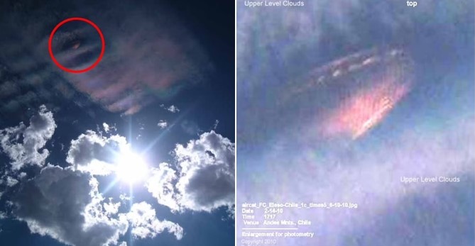 Phân tích mới về vật thể hình chiếc đĩa dài 60m bay trên dãy núi Andes vào năm 2010 là 1 UFO thực sự?