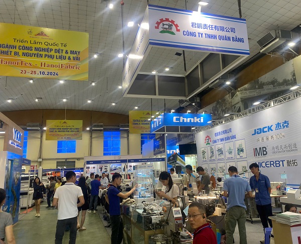 Nhiều thương hiệu nổi tiếng tham gia triển lãm công nghiệp dệt may