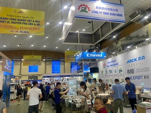 Nhiều thương hiệu nổi tiếng tham gia triển lãm công nghiệp dệt may