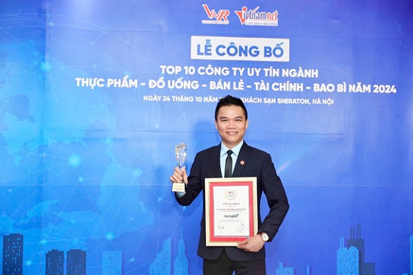 Herbalife Việt Nam được vinh danh Top 10 công ty thực phẩm uy tín