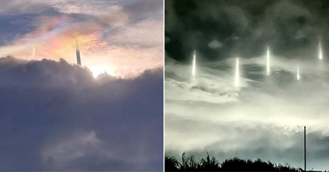 Xôn xao 1 ‘cột trụ’ xuất hiện trên bầu trời, CĐM cho rằng là cây gậy Như Ý của Tôn Ngộ Không