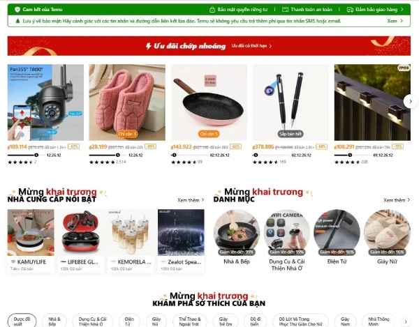 Bộ Công Thương cảnh báo người tiêu dùng thận trọng với Temu