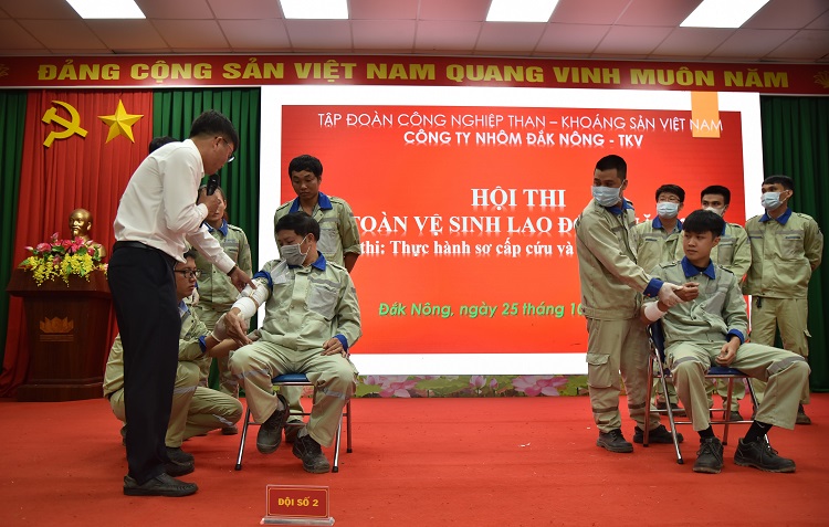 Công ty Nhôm Đắk Nông tổ chức hội thi an toàn vệ sinh lao động năm 2024