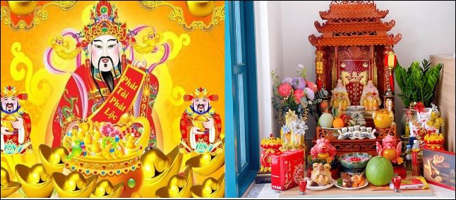 Tại sao ban thờ Thần Tài lại đặt ở mặt đất mà không để lên trên cao?
