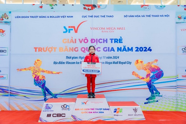 Tài năng 'nhí' trượt băng tốc độ Bảo Chi làm đại sứ truyền thông Amazfit Active 