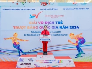 Tài năng 'nhí' trượt băng tốc độ Bảo Chi làm đại sứ truyền thông Amazfit Active