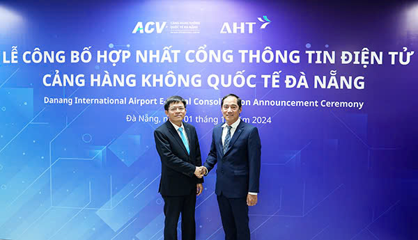Hợp nhất cổng thông tin điện tử hai nhà ga quốc tế và quốc nội sân bay Đà Nẵng