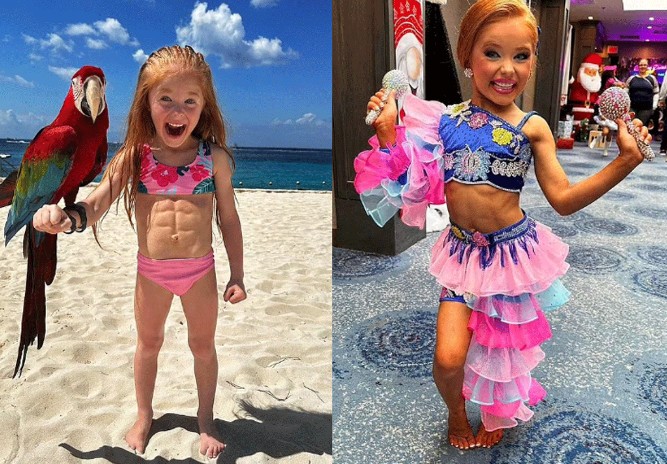 Chuyện lạ: Cô bé 7 tuổi sở hữu cơ bụng 6 múi, ước mơ được Huy chương Vàng Olympic thể dục dụng cụ