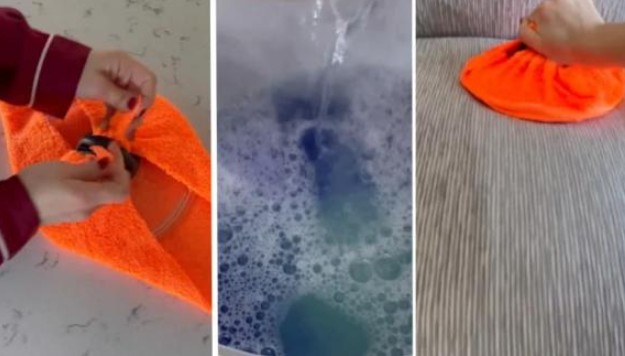 Vung nồi có thể làm sạch ghế sofa, tưởng như một trò đùa nhưng lại vô cùng thực tế