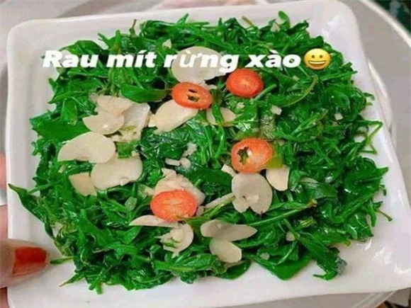 Rau mít,rau dại,đặc sản rau mít,cách chế biến rau mít